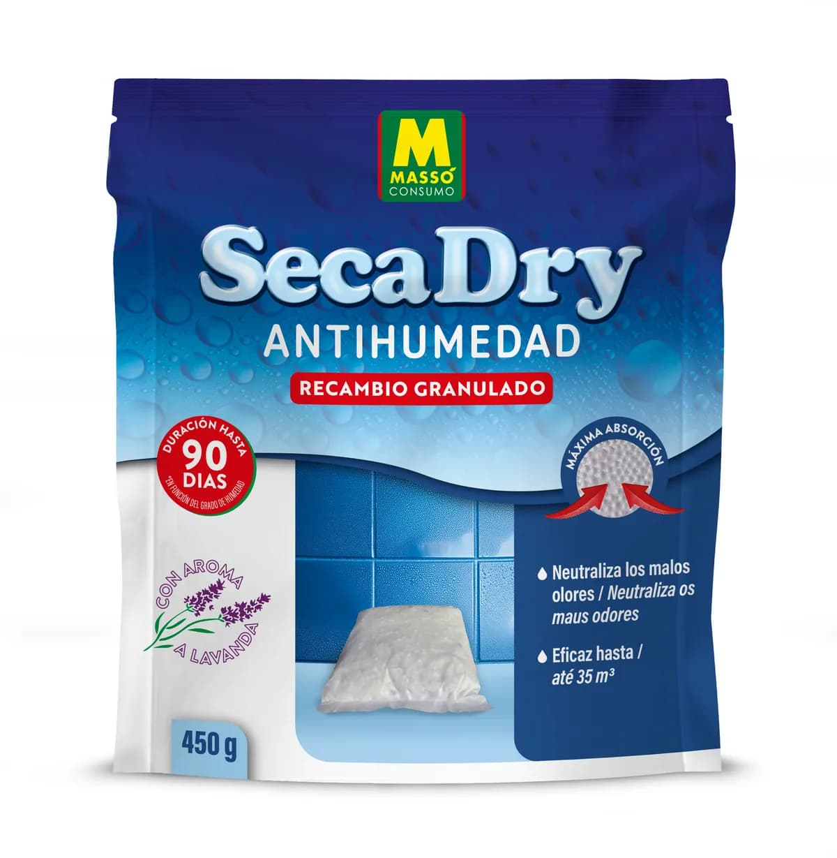 Antihumedad recarga 450 gr secadry