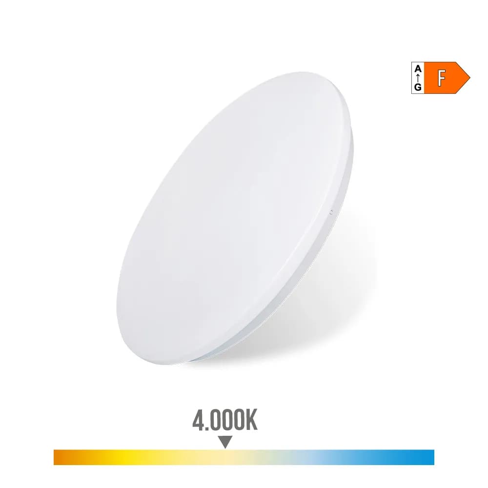 Aplique de superficie led ø38x6,6cm blanco