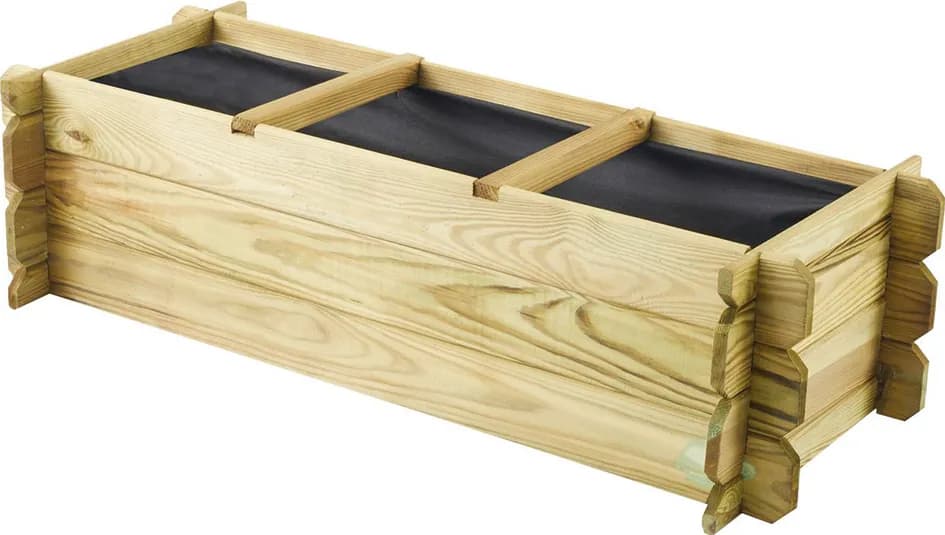 Huerto urbano madera basil