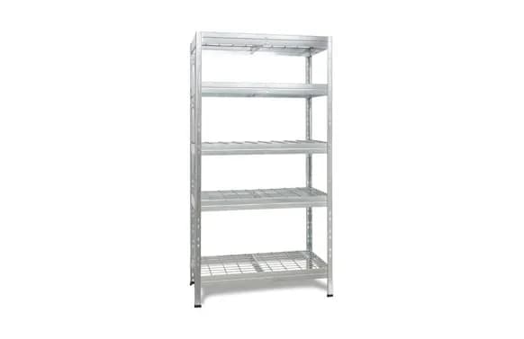 Estanteria metal galvanizado 5 estantes de rejilla