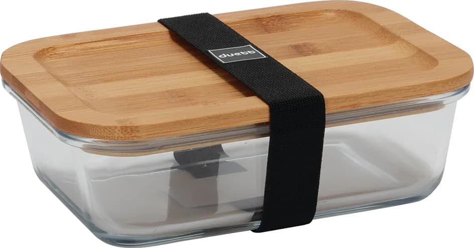 Contenedor porta alimentos hermetico cristal/tapa