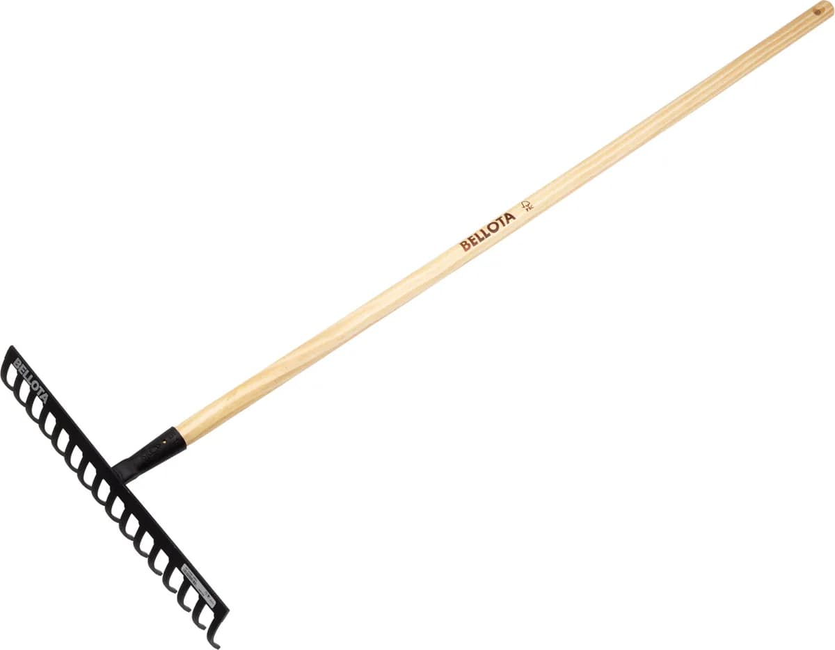 Rastrillo jardín 12 puas 32 cm
