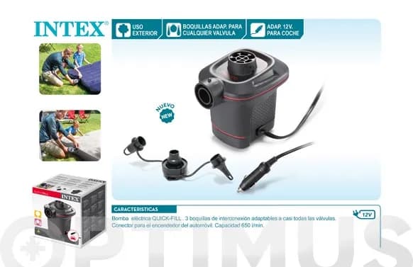 Inflador eléctrico quick fill