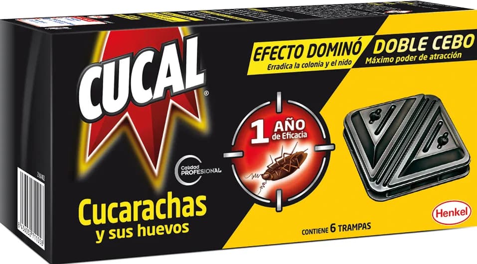 Trampa doble cucarachas y sus huevos cucal