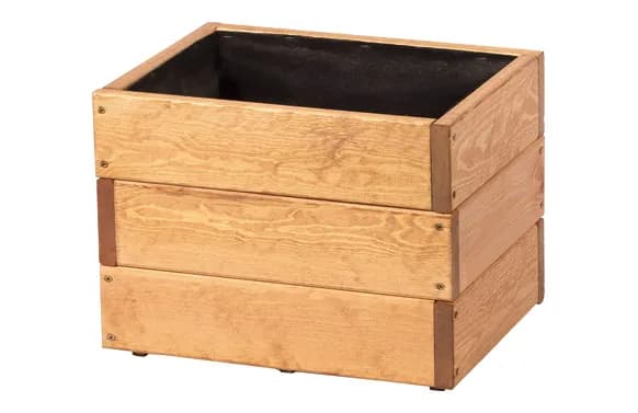 Jardinera de madera cuadrada eva pintada
