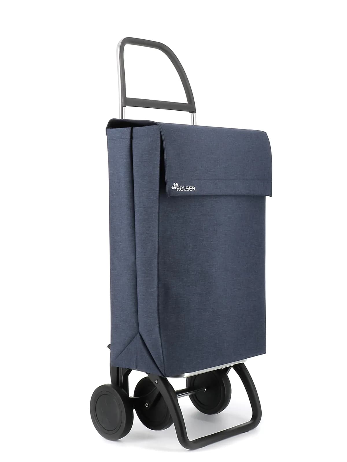 Carro compra 4 ruedas bolsa cuadrada jean tweed 4