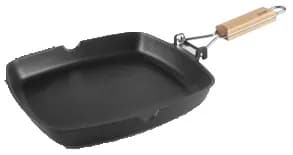 Grill liso aluminio fundido asa abatible lif