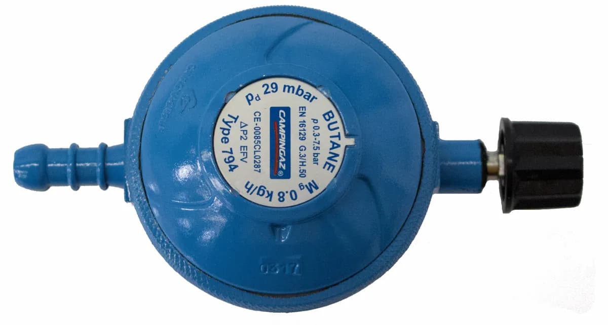 Regulador botella azul