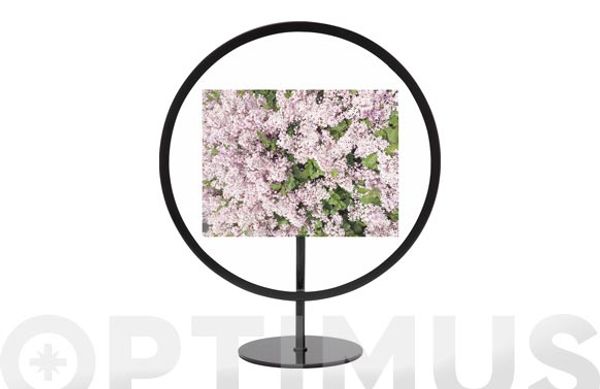 MARCO FOTOS CON BASE/COLGAR 10 X 15 CM NEGRO