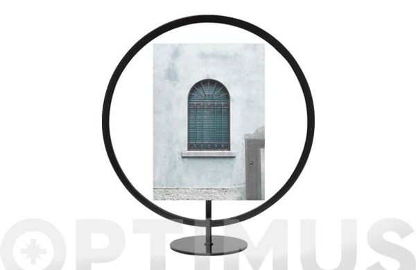 MARCO FOTOS CON BASE/COLGAR 12 X 18 CM NEGRO