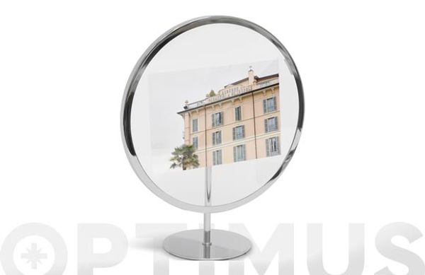 MARCO FOTOS CON BASE/COLGAR 12 X 18 CM CROMADO