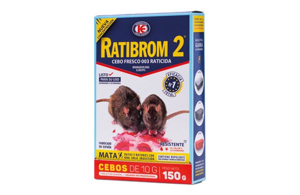 RATICIDA CEBO FRESCO RATIBROM-2  150 GR