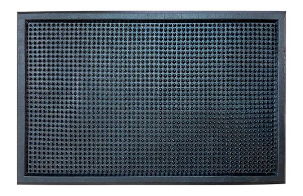 FELPUDO DECORACION CEPILLO CAU NEGRO 120 X 80 CM