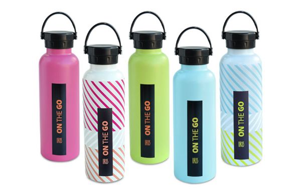 BOTELLA INOX TERMO ON THE GO FLUOR 750 ML SURTIDAS 5 COLORES