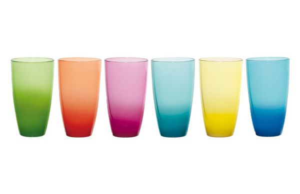 VASO ALTO COLOR SURTIDO PACK 6U 37 CL SPRAY SOLID