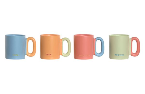 MUG PORCELANA NEW BONE COLORES 35 CL SURTIDO