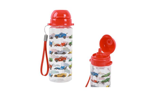 BOTELLA INFANTIL TRITAN 7 X 7 X 19CM 400 ML-CARS