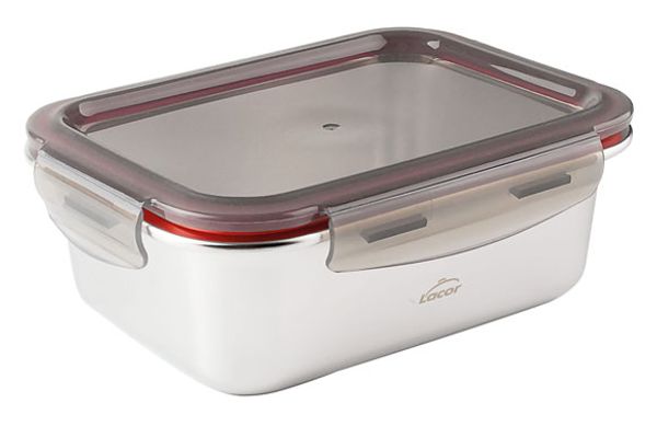 CONTENEDOR ALIMENTOS CUADRADO ECOINOX 640ML - 14 X 14 X 7,5CM