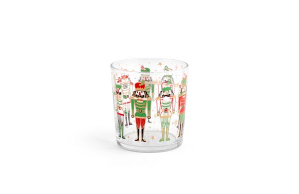 VASO DECORADO SET 3 U NAVIDAD 35 CL CASCANUECES