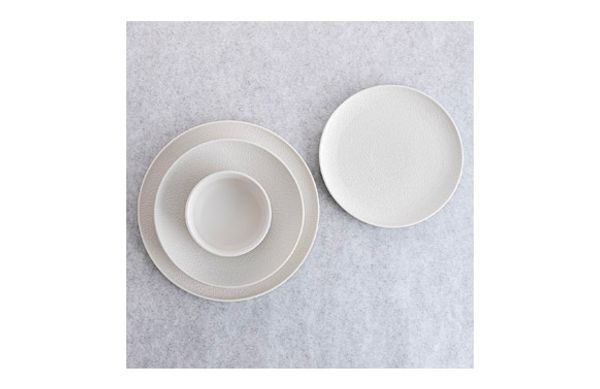 PLATO PORCELANA BLANCA FOSIL LLANO - 26 CM