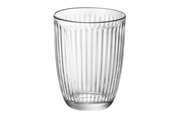 VASO AGUA VIDRIO GRABADO LINE 6 UDS 39 CL TRANSPARENTE