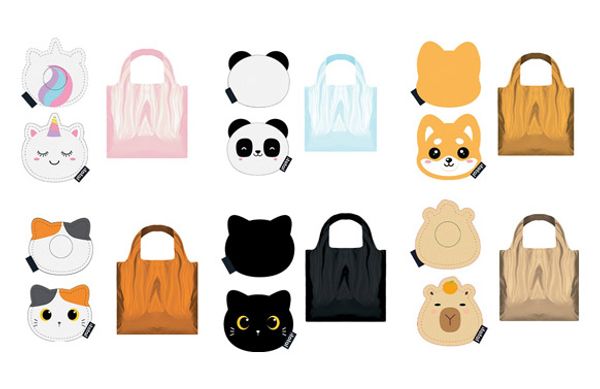 BOLSA COMPRA PLEGABLE SURTIDO ANIMALES DIVERTIDO 52 X 43,3 X 28 CM