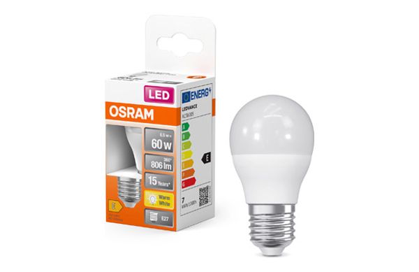 BOMBILLA ESFERICA LED E27 7W 806LM 2700K IP20