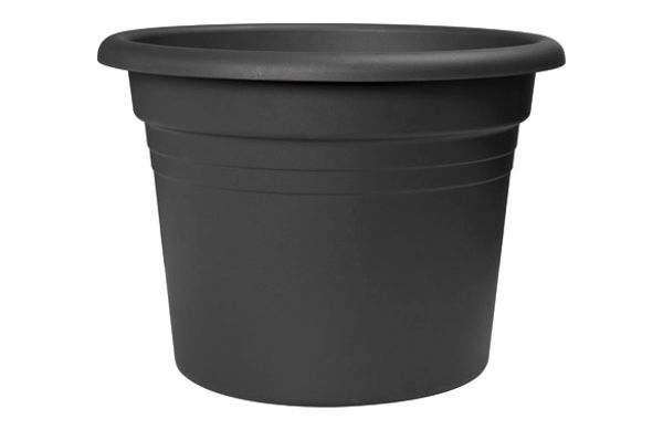 MACETA REDONDA MEDITERRANEA Ø 30 CM ANTRACITA