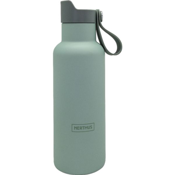 BOTELLA TERMO DOBLE PARED TAPON CLICK KAKI 500ML