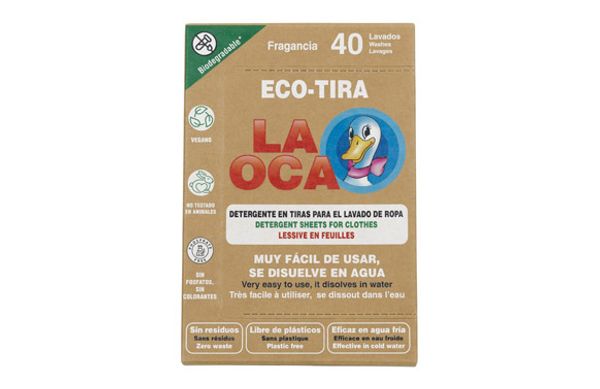 DETERGENTE ROPA ECO-TIRAS 40 LAVADOS