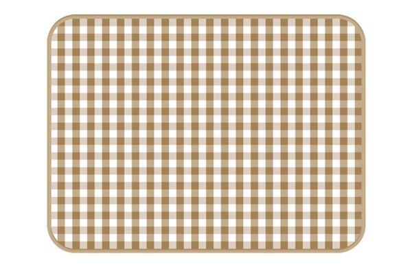 TAPETE ESCURRIDOR MICROFIBRA 41 X 46 CM CUADRO BEIG