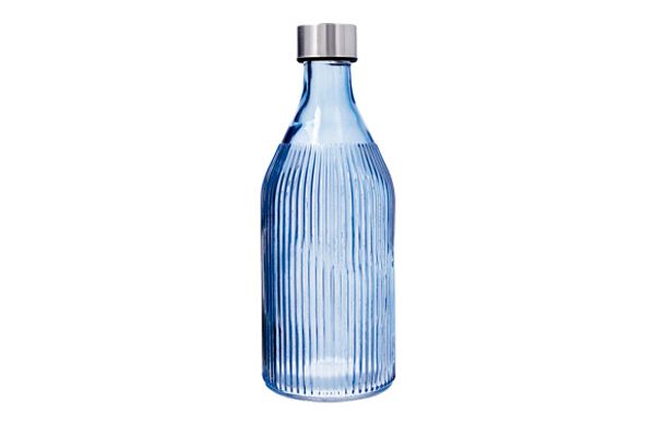 BOTELLA VIDRIO TAPON ROSCA MAISON QD 1L AZUL