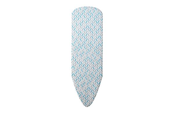 FUNDA MESA PLANCHAR ELASTICA 130 X 48CM ZIG ZAG AZUL/GRIS