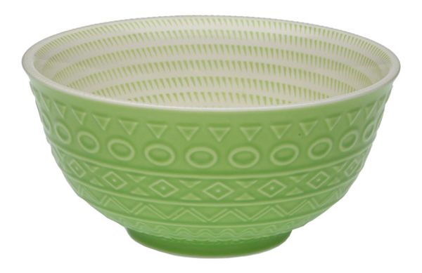 BOL PORCELANA 680ML VERDE 7,7X16X16CM
