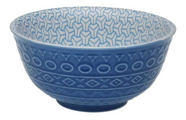 BOL PORCELANA 680ML AZUL 7,7X16X16CM