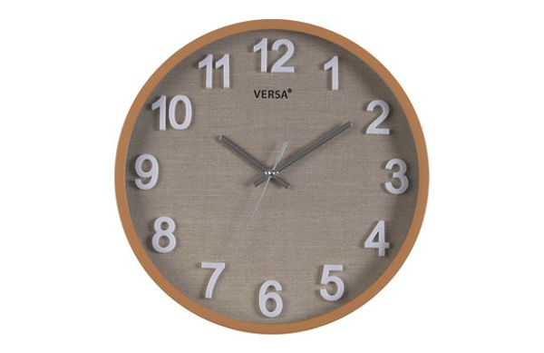 RELOJ PARED REDONDO VESTA MADERA 30CM