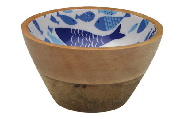 BOL MADERA DECORADO AQUA 2 7X13X13CM