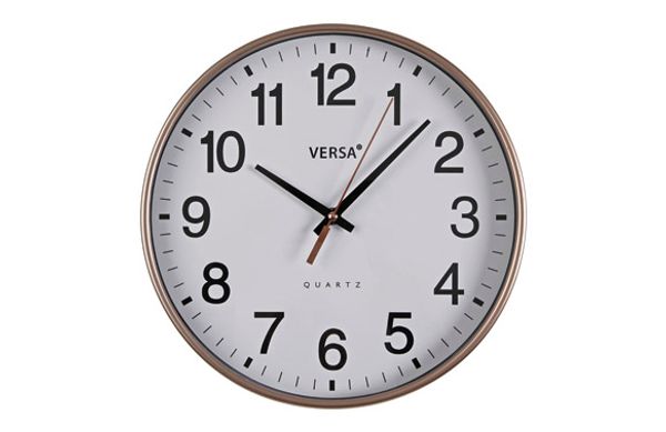 RELOJ PARED REDONDO BLANCO 30CM