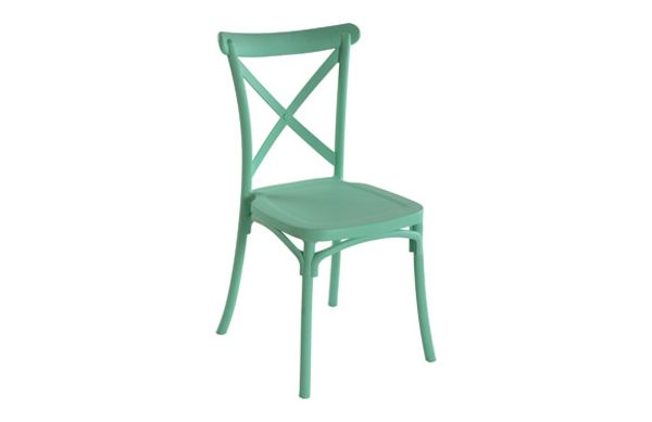 SILLA POLIPROPILENO MENTA 88X43X43CM