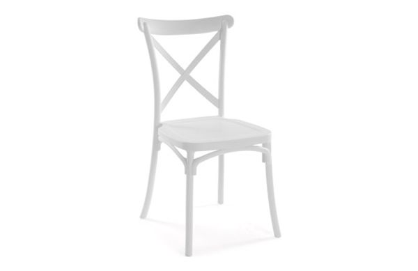 SILLA POLIPROPILENO BLANCA 88X43X43CM