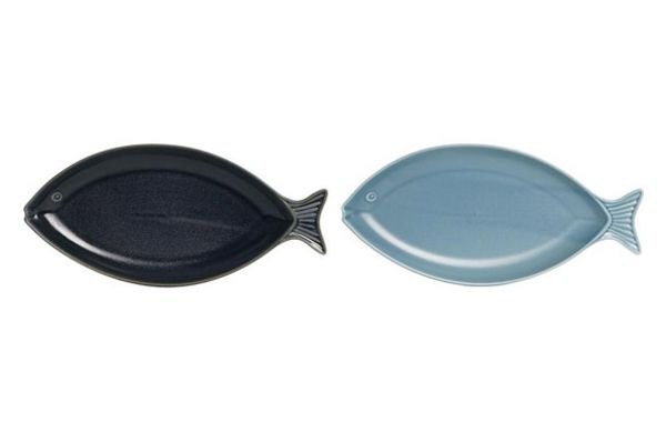 BANDEJA PORCELANA PEZ 33X16X3CM SURTIDO