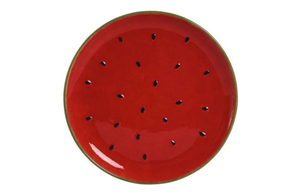 PLATO LLANO GRES SANDIA ROJO 27,5X27,5X3CM