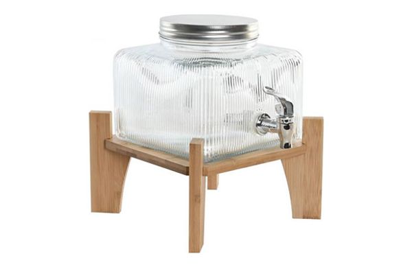 DISPENSADOR BEBIDAS CRISTAL BAMBU 19X19X16 3,5L