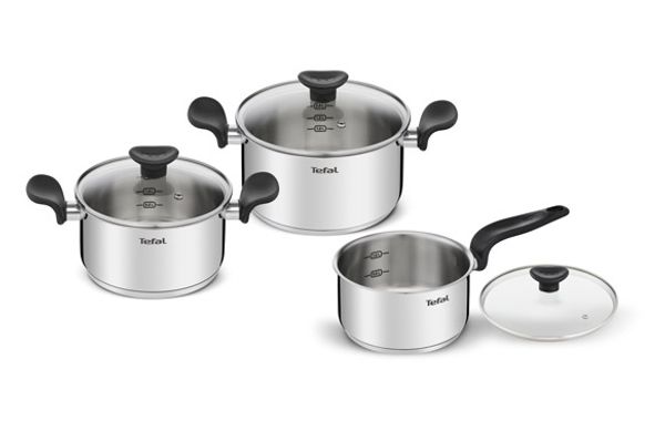 BATERIA MINI PRIMARY 3 PIEZAS CON TAPA OLLA 18/20 + CAZO 16CM