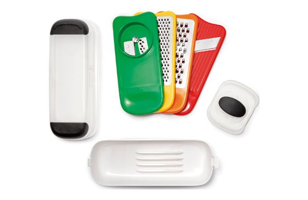 RALLADOR MULTIUSOS MANDOLINO CON CONTENEDOR SPIRALIZER 