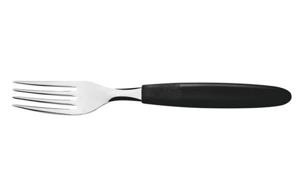 TENEDOR MESA IPANEMA SET 3 PZS INOX MANGO ABS NEGRO 19CM