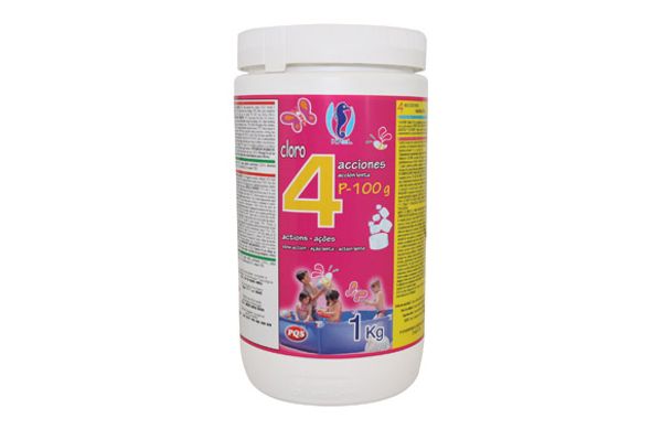 CLORO 4 ACCIONES P100 G PARA MINIPISCINA 1KG