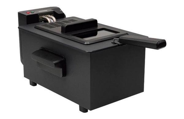 FREIDORA DE ACEITE INOX 3L NEGRA MATE