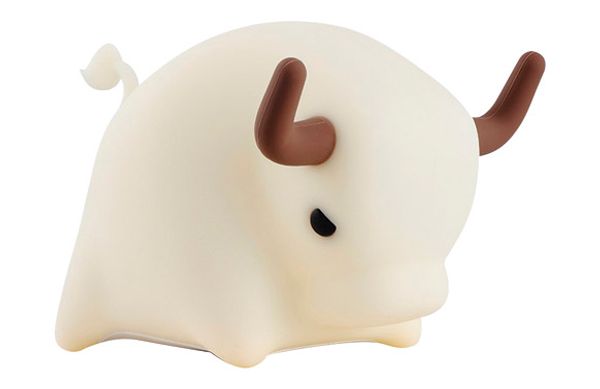 LAMPARA PORTATIL INFANTIL LED HARRY 3W 3000K TACTIL CON FORMA DE TORO