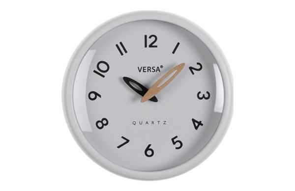 RELOJ DE PARED REDONDO MARCO BLANCO 6X24,4X24,4CM